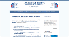 Desktop Screenshot of myhomesteadrealty.com